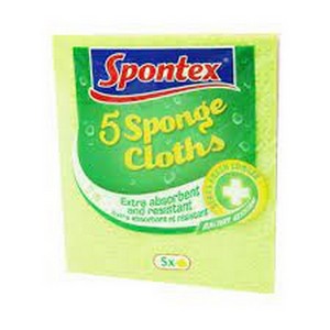 SPONTEX 5 SPOUNGE CLOTHS  5X