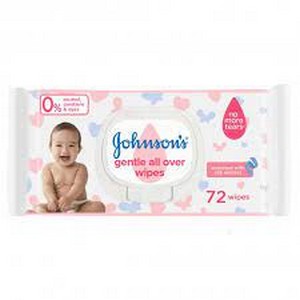JOHNSON`S BABY WET WIPES 72`S