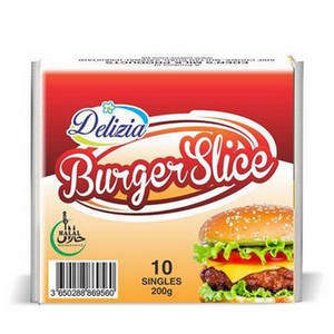 DELIZIA BURGER CHEESE SLICE 200GM