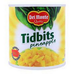 DEL MONTE TIDBITS PINEAPPLE 432G