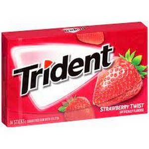 TRIDENT SOFT GUM STREWBERRY 14`S