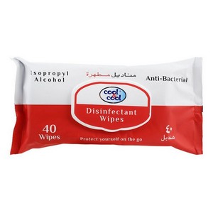 COOL & COOL DISINFECTANT WIPES 40`S