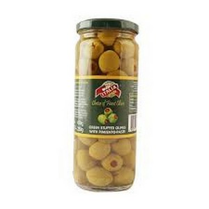 ITALIA GREEN STUFFED OLIVES 450G