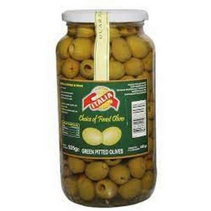 ITALIA PITTED GREEN OLIVES 450GM