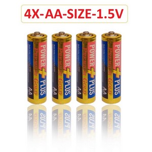 POWER PLUS P/G BATTRIES AA 1.5V 4`S