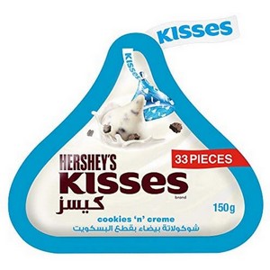 HERSHEYS KISSES CHOCOLATE COOKIES `N` CREME 146GM