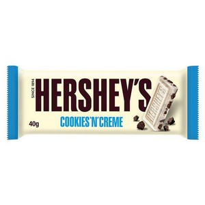 HERSHEYS CHOCOLATE BAR  40GMCOOKIES N CREAME