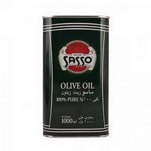 SASSO OLIVE OIL PURE 1LTR TIN
