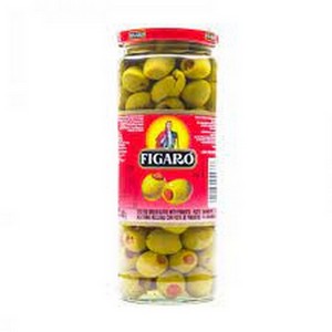 FIGARO STUFFED GREEN OLIVES 142GM