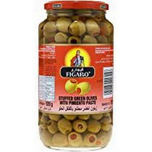 FIGARO STUFFED GREEN OLIVES 575G