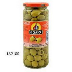 FIGARO GREEN OLIVES PITTED 340GM
