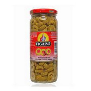 FIGARO SLICED GREEN OLIVES 340GM