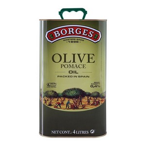BORGES OLIVE OIL POMACE 4LTR TIN