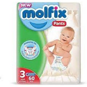 MOLFIX BABY DIAPER MEDIUM 60`S