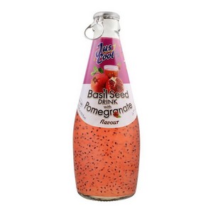 JUST COOL BASIL SEED DRINK POMEGRANTE 300ML