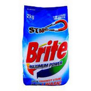 BRITE DETURGENT POWDER MAXIMUM POWER 2KG