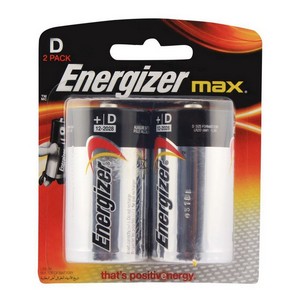 ENERGIZER MAX D 2 PACK