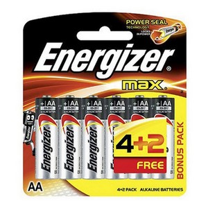 ENERGIZER MAX AA 4+2 PACK