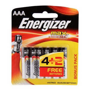 ENERGIZER MAX AAA 4+2 PACK