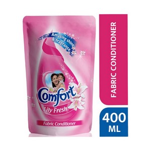 COMFORT FABRIC CONDITIONER LILY FRESH 400ML POUCH