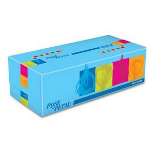 ROSE PETAL TISSUE BOX MULTI COLOR 150X2