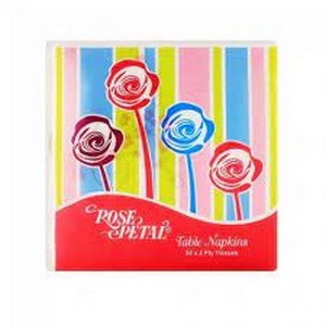 ROSE PETAL TABLE NAPKINS 50X2 PLY TISSUES