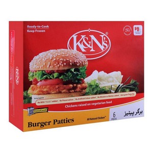 K&N BURGER PATTIES 370G