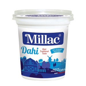 MILLAC YOGURT PLAIN CUP 400GM