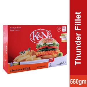 K&N CHICKEN THUNDER FILLET BREAST 5PCS 550GM