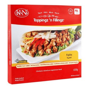 K&NS TOPPPING & FILLING FAJITA 650GM