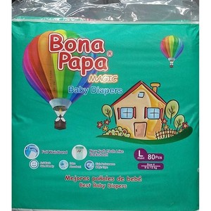 BONA PAPA PLUS BABY DIAPER  MAGIC LARGE 80 S