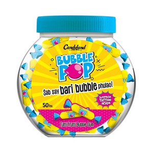 CANDYLAND BUBBLE POP 50PCS JAR