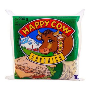 HAPPY COW SANDWICH CHEESE 10PCS 200GM