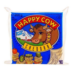 HAPPY COW CHEDDAR CHEESE 10PCS 200G