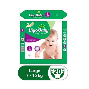 VIGO BABY DIAPER LARGE 20PCS